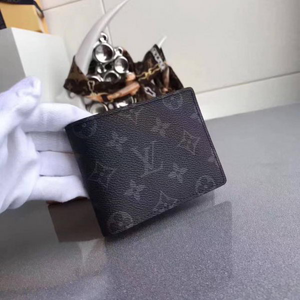 Louis Vuitton Monogram Eclipse Canvas MULTIPLE WALLET M61695