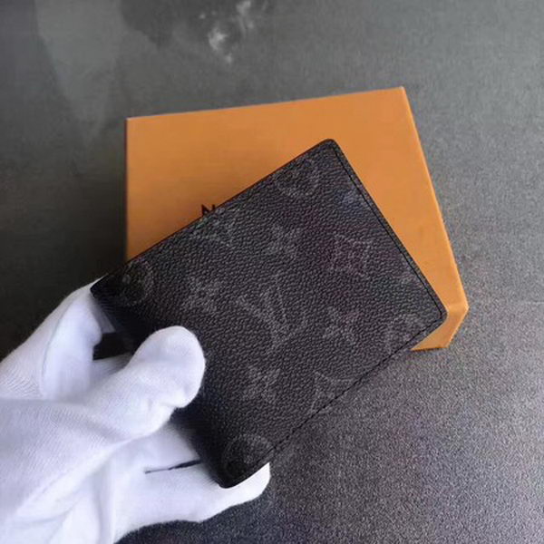 Louis Vuitton Monogram Eclipse Canvas MULTIPLE WALLET M61695