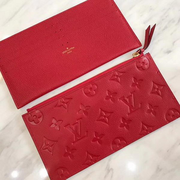 Louis Vuitton Monogram Empreinte POCHETTE FeLICIE M64064 Red