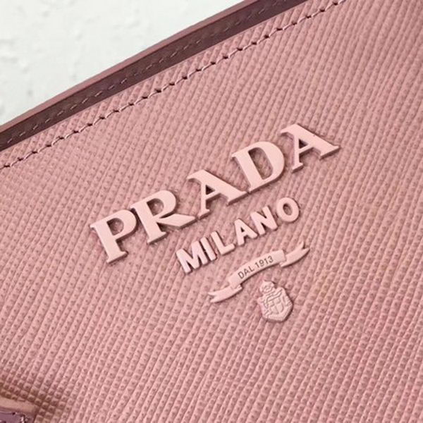 Prada Bibliotheque Handbag in Calf Leather 1BA155 Pink