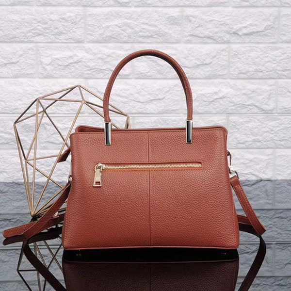 Prada Bibliotheque Medium Saffiano Top-Handle Tote Bag BN0902 Brown