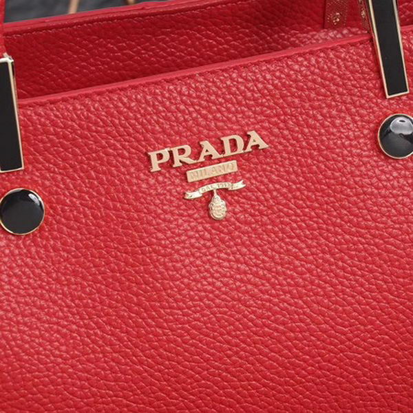 Prada Bibliotheque Medium Saffiano Top-Handle Tote Bag BN0902 Red