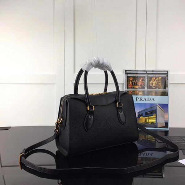 Prada Calfskin Leather Tote Bag 1BH093 Black