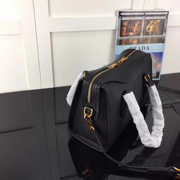 Prada Calfskin Leather Tote Bag 1BH093 Black