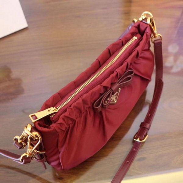 Prada Nylon Shoulder Bag BN2043 Red