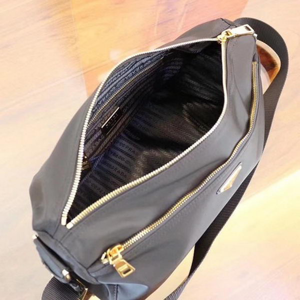 Prada Nylon Shoulder Bag BT0742 Black