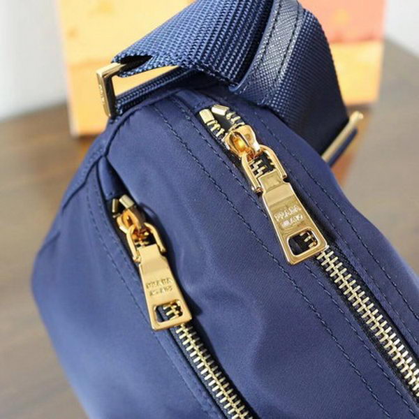 Prada Nylon Shoulder Bag BT0742 Blue