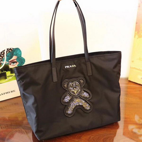 Prada Nylon Tote Bag 1BG052 Black