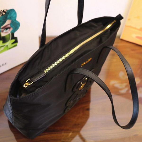 Prada Nylon Tote Bag 1BG052 Black