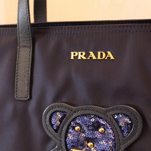 Prada Nylon Tote Bag 1BG052 Royal