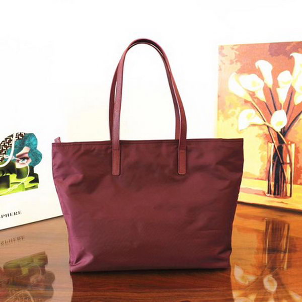 Prada Nylon Tote Bag 1BG052 Wine