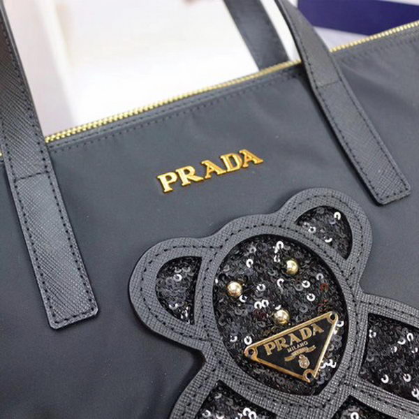 Prada Nylon Tote Bag 1BG061 Black