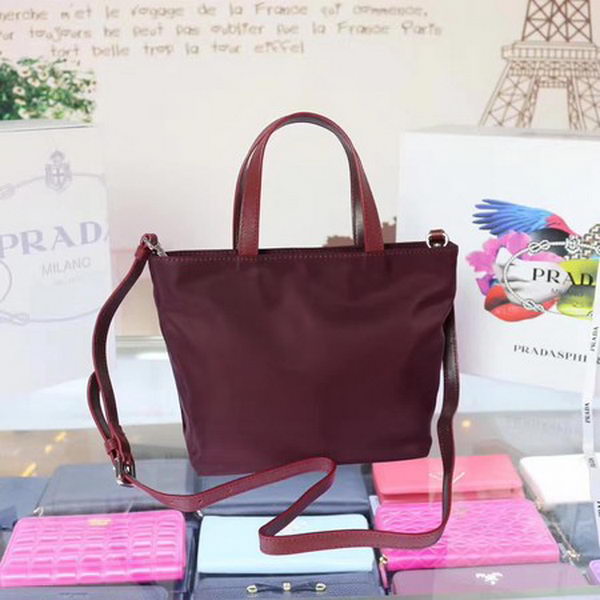 Prada Nylon Tote Bag BN2835 Wine