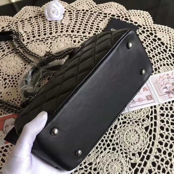 Chanel Sheepskin Leather Tote Bag 8230 Black