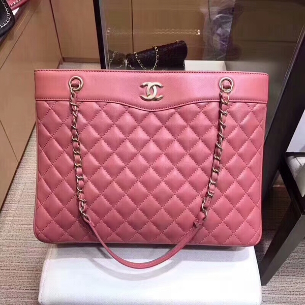 Chanel Original Sheepskin Leather Tote Bag 8810 Pink