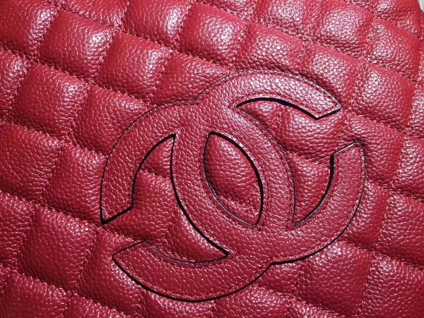 Chanel Calfskin Leather Tote Bag 8009 Red