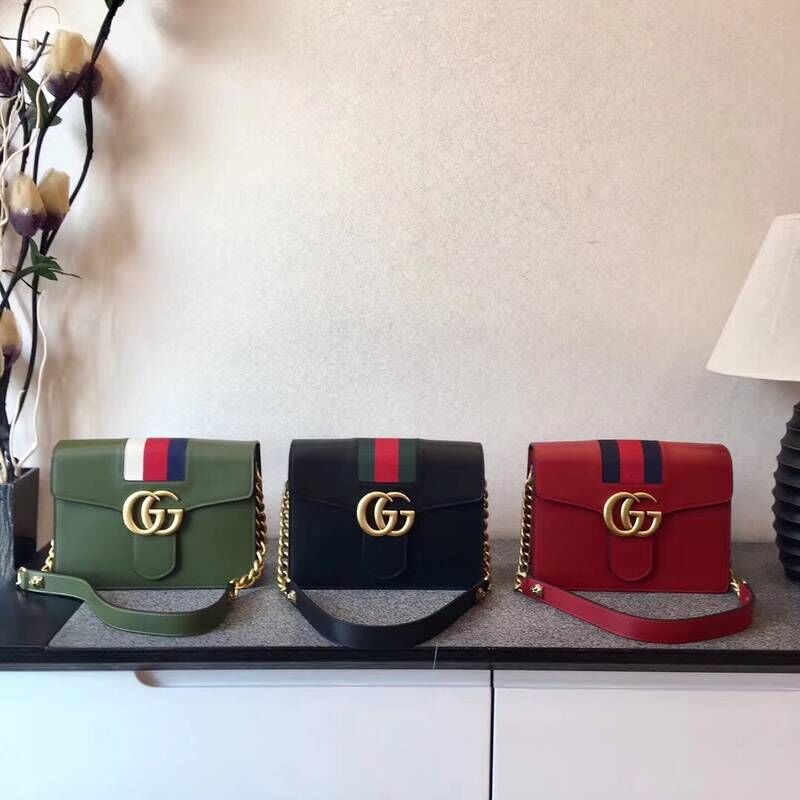 Gucci GG Marmont Leather Shoulder Bag 476468