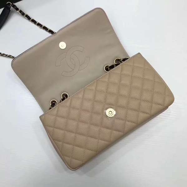 Chanel Original Cannage Pattern Shoulder Bag 66870 Camel