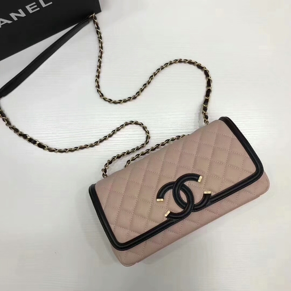 Chanel Original Cannage Pattern Shoulder Bag 66870 Pink