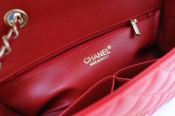 Chanel Original Cannage Pattern Shoulder Bag 66870 Red