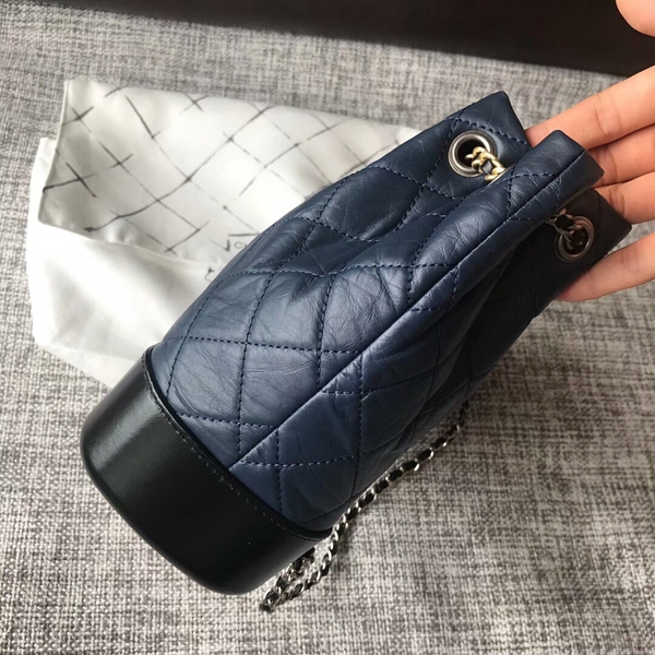 Chanel 2018 Original Calfskin Leather Backpack 81229 Blue