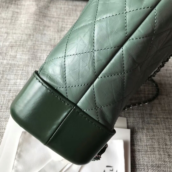 Chanel 2018 Original Calfskin Leather Backpack 81229 Green