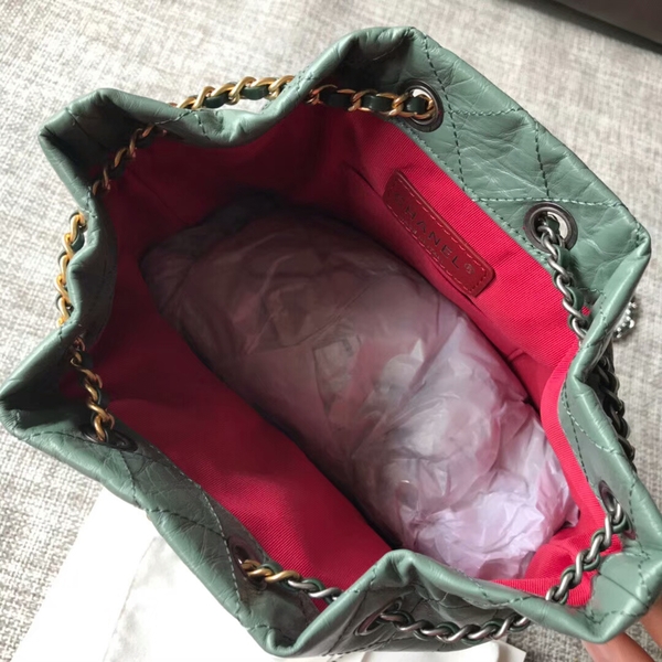 Chanel 2018 Original Calfskin Leather Backpack 81229 Green