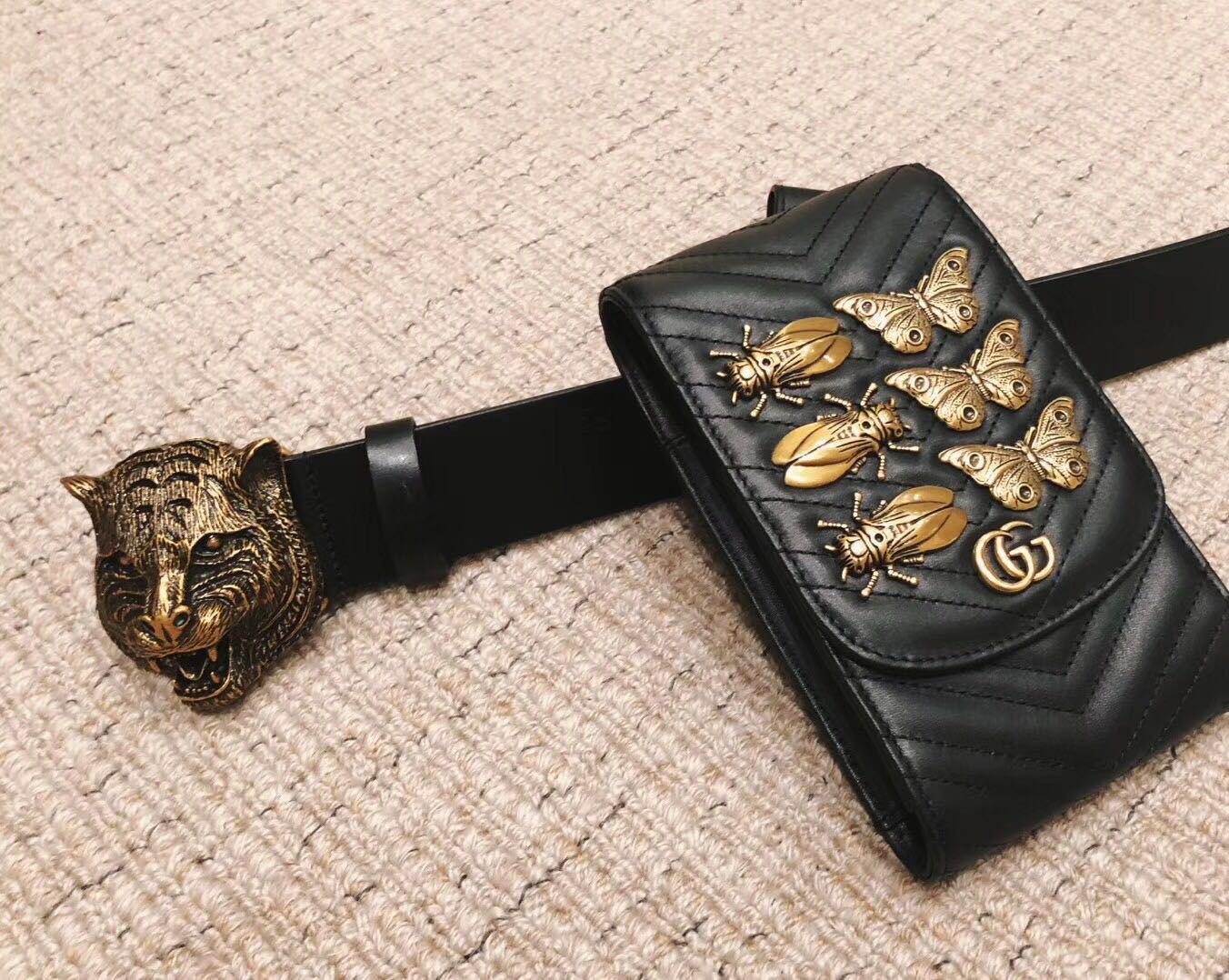 Gucci Wallet Belt GG2536 Black