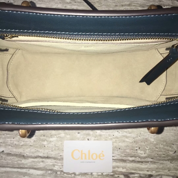 Chloe Calfskin Leather Tote Bag A03377 Green