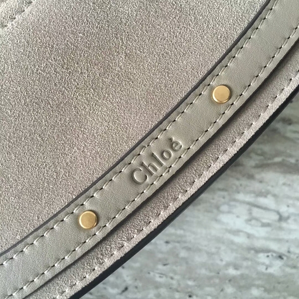 Chloe Calfskin Leather Tote Bag A03377 Grey