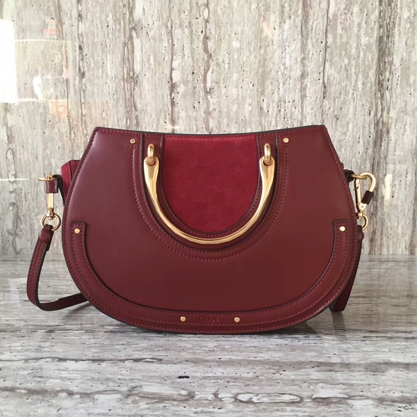 Chloe Calfskin Leather Tote Bag A03377 Red