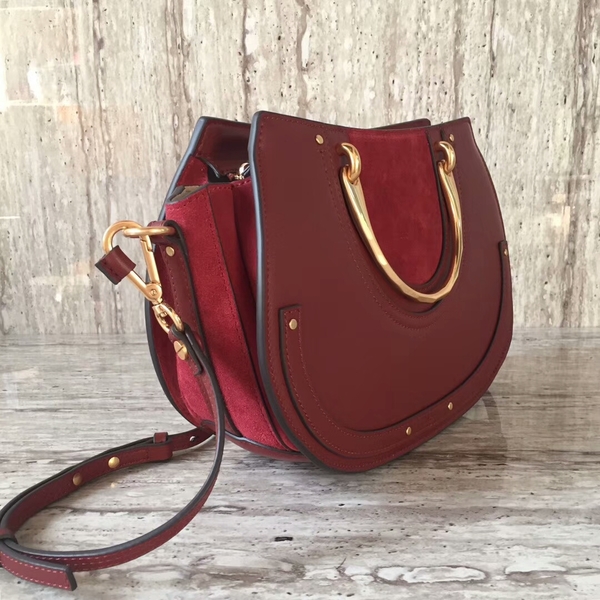 Chloe Calfskin Leather Tote Bag A03377 Red