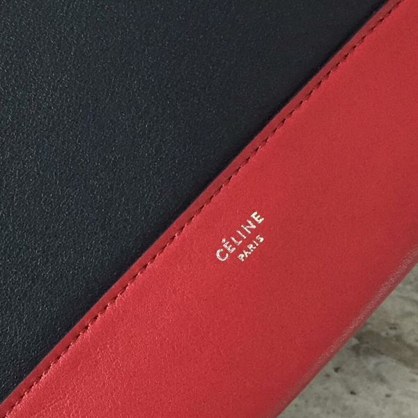 Celine FRAME Calfskin Leather Shoulder Bag 43343 Red