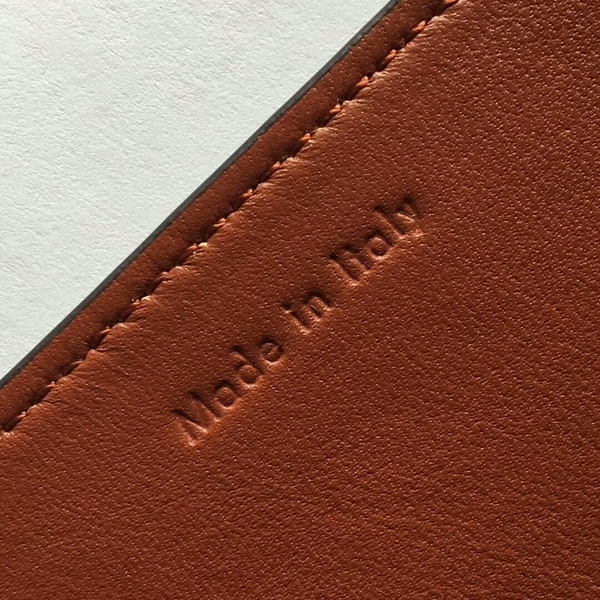 Celine FRAME Calfskin Leather Shoulder Bag 43343 Red&White