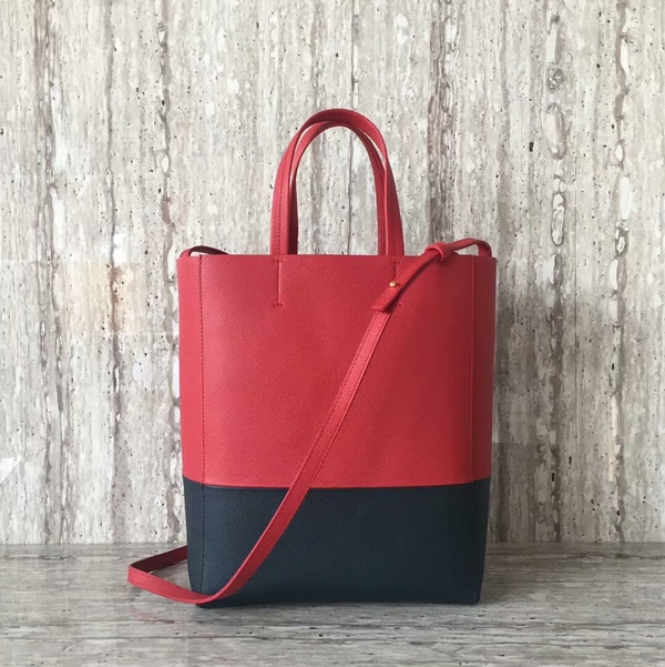 Celine Cabas Phantom Bags Calfskin Leather C2204 Red&Blue