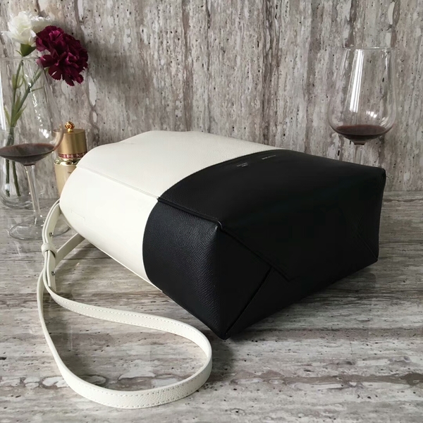 Celine Cabas Phantom Bags Calfskin Leather C2204 White&Black