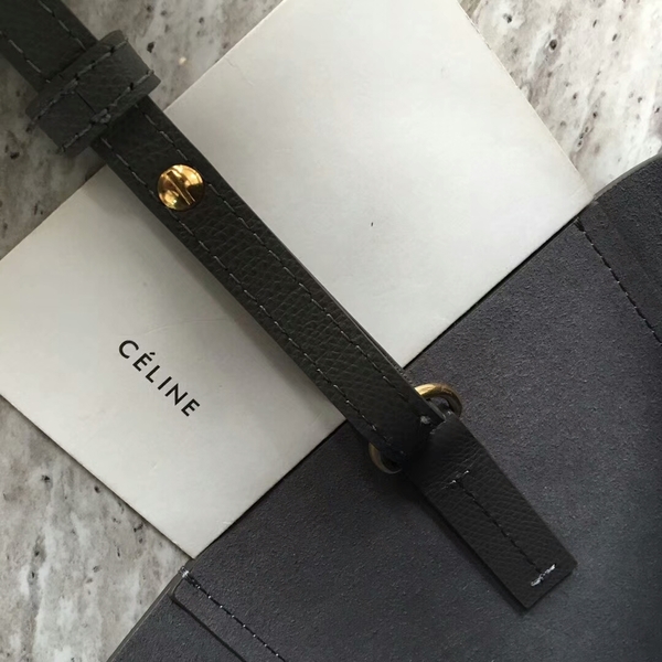 Celine Cabas Phantom Bags Calfskin Leather C2204 Blue&Black