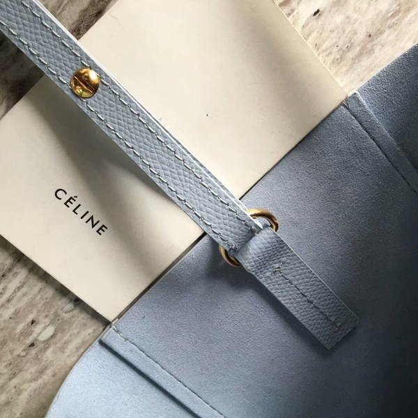 Celine Cabas Phantom Bags Calfskin Leather C2204 Blue&Red