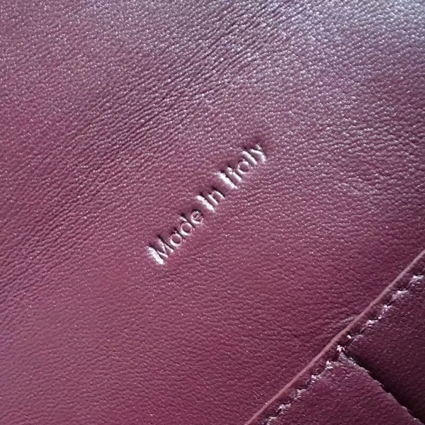 Celine Cabas Clamp Bags Sheepskin Leather 90054 Marroon
