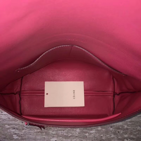 Celine Cabas Clamp Bags Sheepskin Leather 90054 Pink
