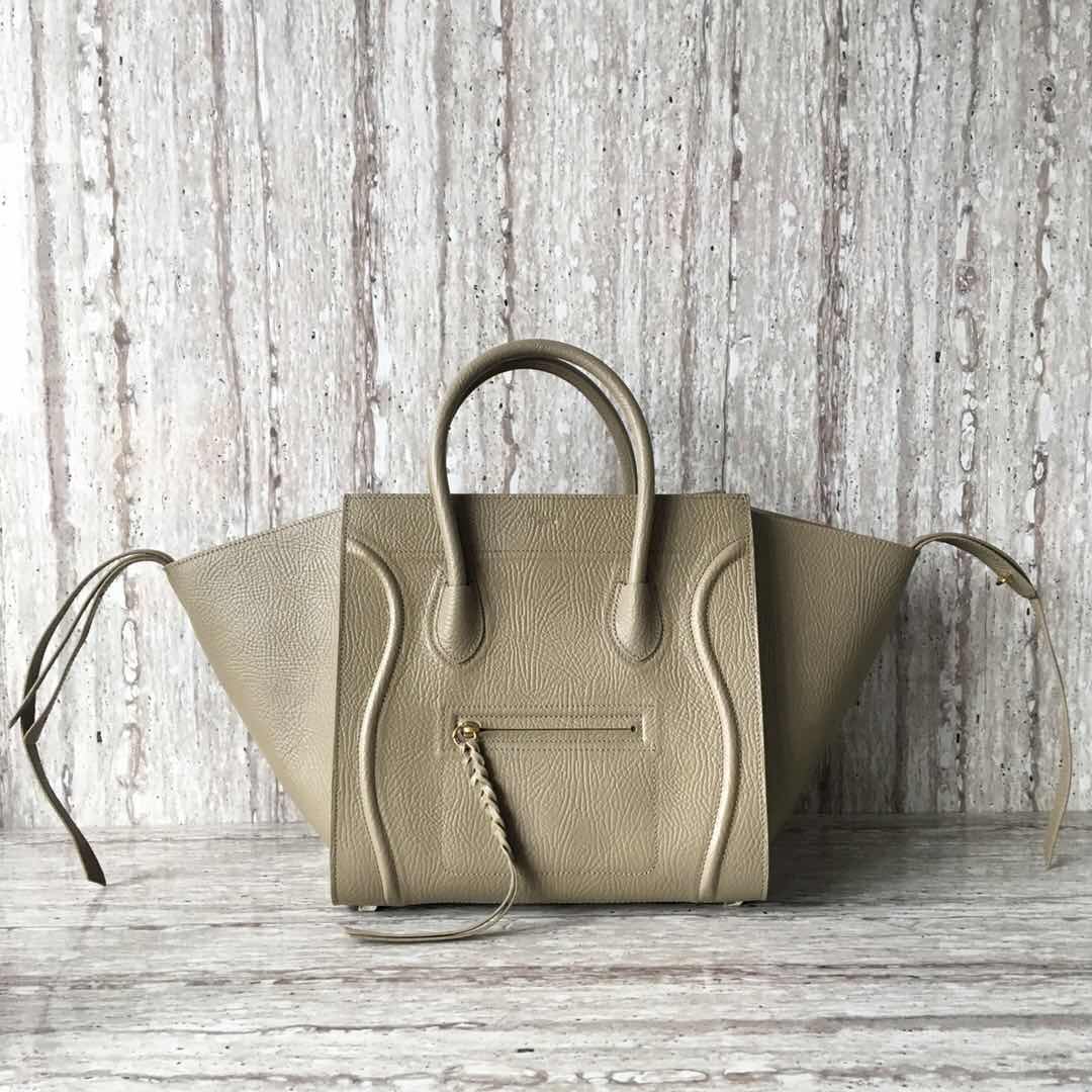 Celine Luggage Phantom Tote Bag Calfskin Leather CT3372 Grey