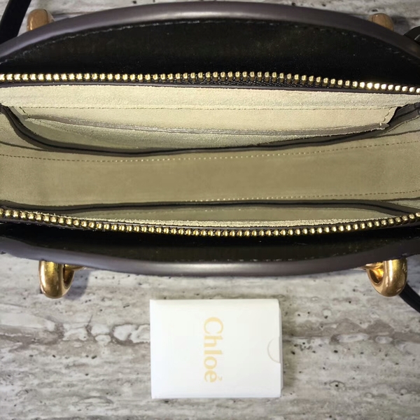 Chloe Calfskin Leather Tote Bag A03376 Black