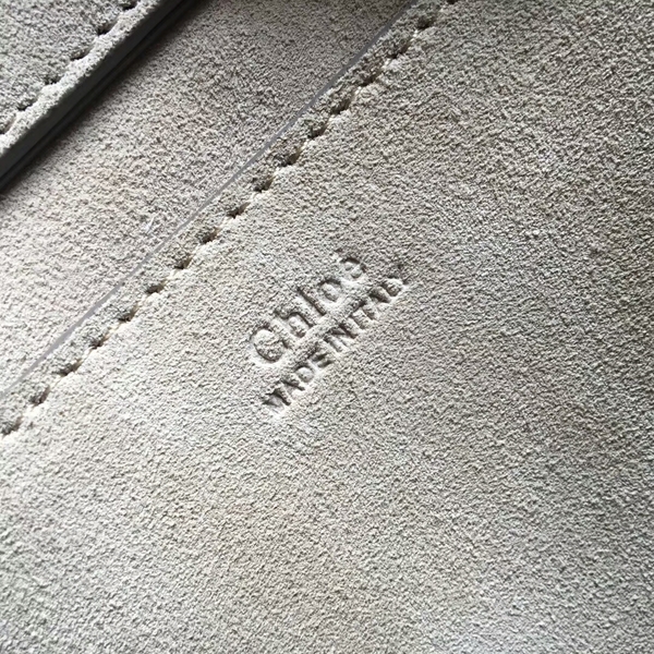 Chloe Calfskin Leather Tote Bag A03376 Grey