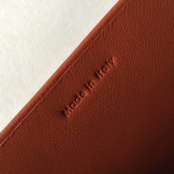 Celine FRAME Calfskin Leather Mini Shoulder Bag 43344 Red&White