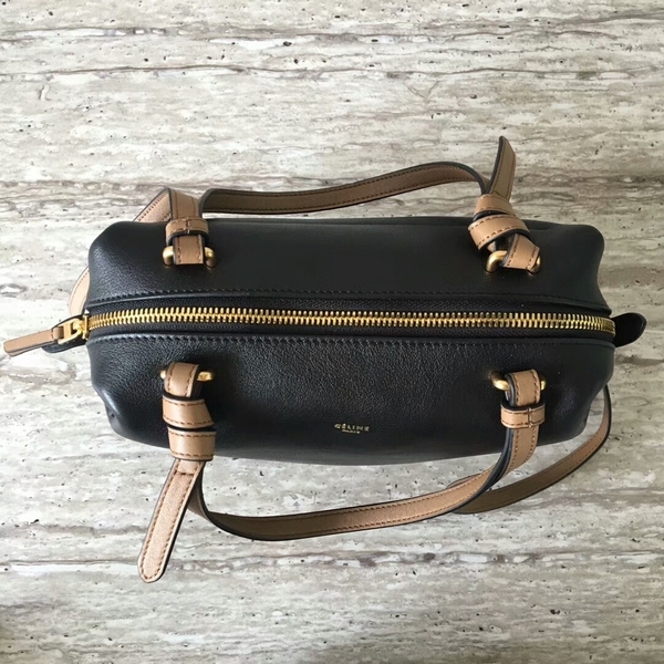 Celine Sheepskin  Leather Shoulder Bag 90059 Black
