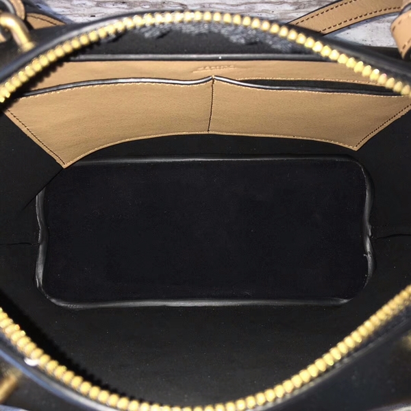 Celine Sheepskin  Leather Shoulder Bag 90059 Black