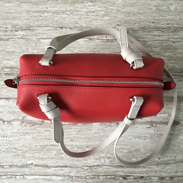 Celine Sheepskin  Leather Shoulder Bag 90059 Marroon