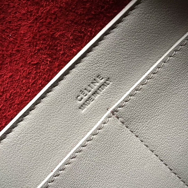 Celine Sheepskin  Leather Shoulder Bag 90059 Marroon