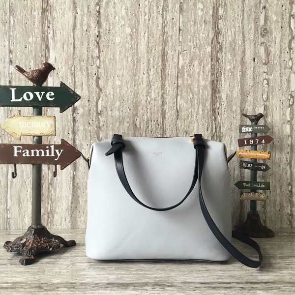 Celine Sheepskin Leather Shoulder Bag 90059 White