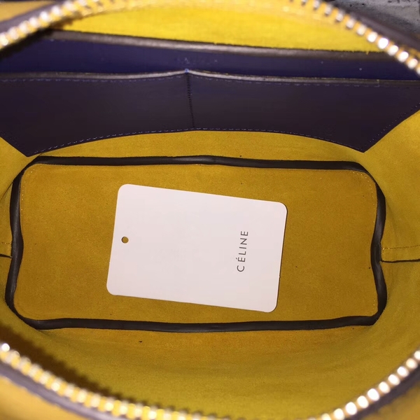 Celine Sheepskin  Leather Shoulder Bag 90059 Yellow